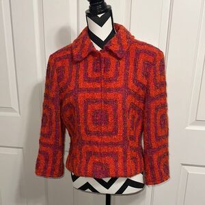 STRENESSE Gabriele Strehl Patterned Wool Blazer